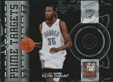 2009-10 Donruss Elite Prime Targets Thunder Basketball Card #7 Kevin Durant 