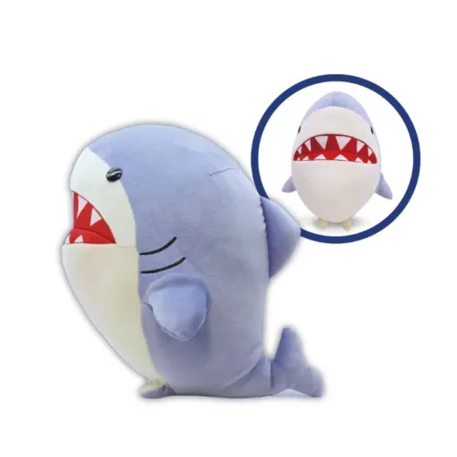 Final Fantasy XIV FF14 The Major General Commander Shark Plush Doll Stuffed Toy - Foto 2 di 9