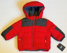NEW - OSHKOSH B'GOSH - Red Lined Coat Jacket - Baby 12 Months