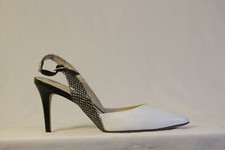 Nine West Women Slingback 11 M - Black/white