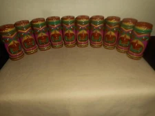 Amscan Tiki Luan String Lights Blow Mold Totem Replacement TIKI Shades 10 Pcs.