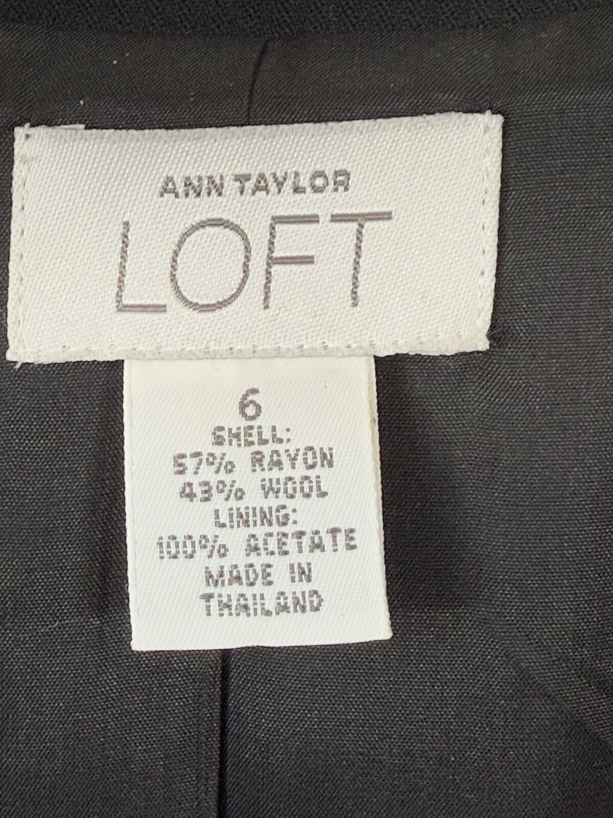 Ann Taylor LOFT Single button Blazer Jacket Black… - image 4