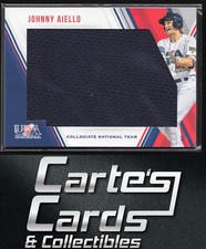 Johnny Aiello 2018 Panini USA Baseball Stars & Stripes #11 Jumbo Materials 4/205