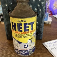 Vintage Demert Heet Gas Line Antifreeze Empty Can