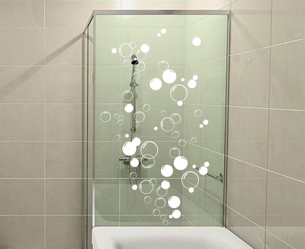 90 Bubbles Sticker Muiti Size DIY Bathroom Shower Door Vinyl Wall Tile