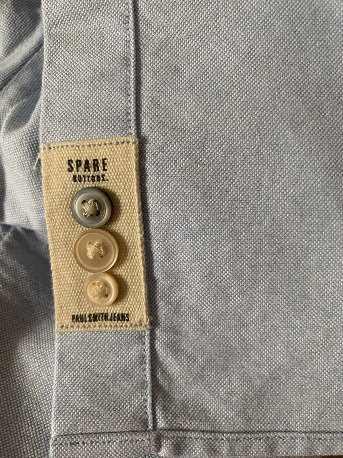 Paul Smith - Long  Sleeve Shirt "JEANS"  Standard Fit Size M Pit to Pit 22 BNWT image 6