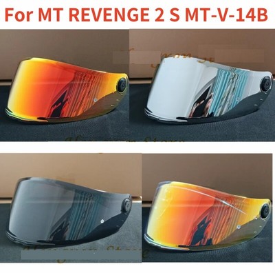 Motorcycle MT Helmet Visor Lens For MT Revenge 2 S MT-V-14B Anti-Uv Face Shield