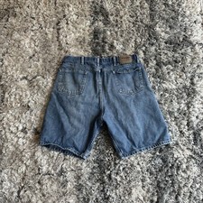 Y2K Wrangler Authentics Men s Light Wash Denim Shorts Jorts Size 38 Vintage