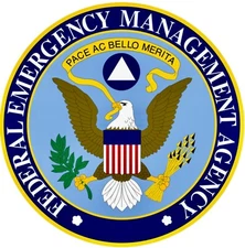 FEMA sticker vinyl laminated glossy HHS DHS NDMS patriotic USA