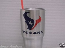 Houston Texans Decal Sticker Rambler,Tumbler,Car,Truck,Window,Blue Red