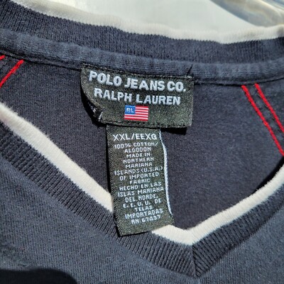 vintage 90s Y2K Ralph Lauren Sz XXL Polo Jeans Co. LS T-Shirt 67
