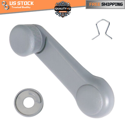 For Hyundai Accent 1995-2006 Window Handles Driver and Passenger Side Pair Gray