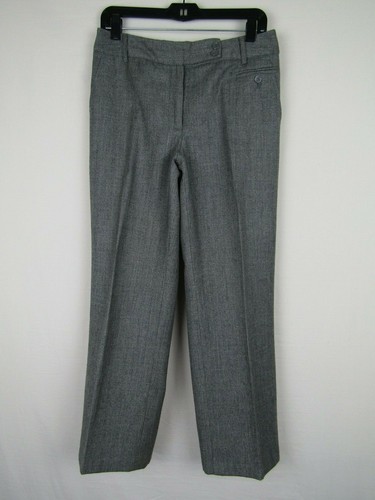 David N Petite Womens Wool Blend Gray 