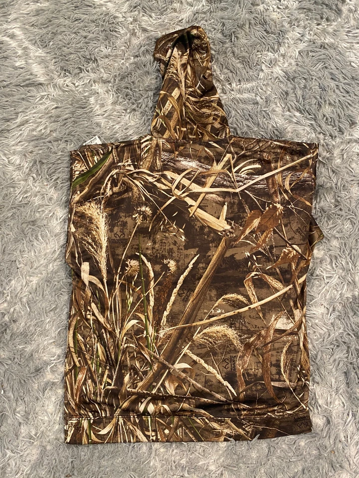 Sudadera con Capucha Real Tree Hunting Camuflada Marrón Juvenil M 3D Vegetación Suave Cálida Cómoda Foto 4 de 4