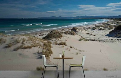 3D Landscape Blue Sea Beach Wallpaper Wall Murals Removable Wallpaper 335