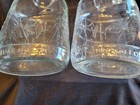 Vintage Rare Embossed Half Gallon Little Amana Glass Wine Jug(2) With Lids — photo 8