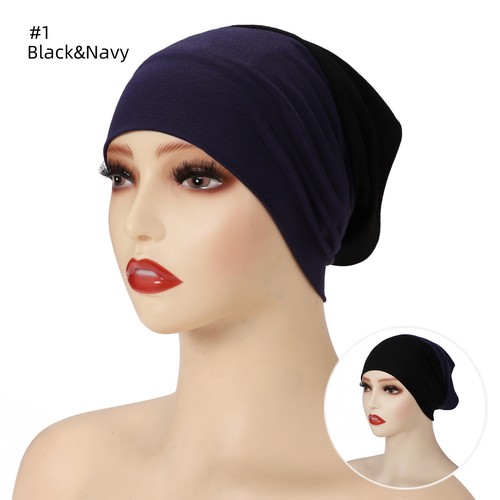 Women Hijab Inner Caps Underscarf Muslim Tube Hats Head Wrap Hair Loss Cap Cover - Picture 6 of 18