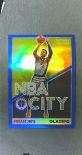 2019-20 Hoops Premium Stock NBA City Blue Prizm #24 Victor Oladipo Pacers