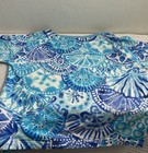Lilly Pulitzer Girls Beach Sun Blue Shell Long Sleeve Sz 10 Nylon Spandex — photo 4