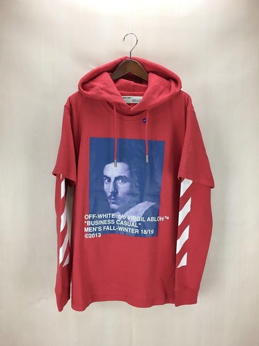 Bernini Layered Hoodie M Cotton RED 