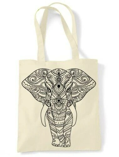 Rastogi Handicrafts Borsa A Spalla Donna Tracolla Multicolore Con Stampa Elefante