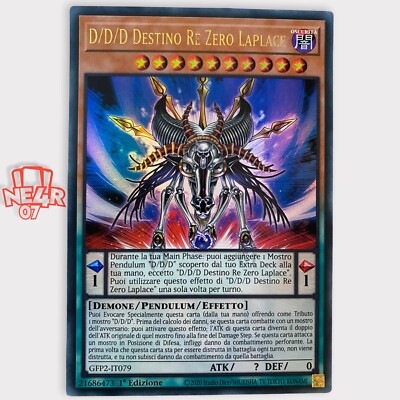 Yu-Gi-Oh Ultra Rare Ita 1ed Gfp2-it079 D D D Schicksal König Zero Laplace