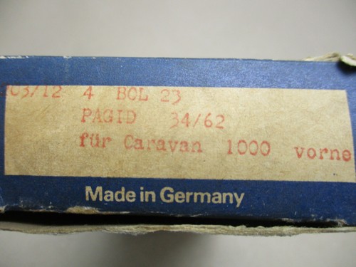 Opel Kadett A Bremsbeläge Bremsbacken vorne Vorderachse PAGID Neu original - Picture 7 of 8