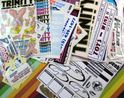 vtg 1980s 90s Auto RC Racing sticker -