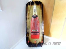 Handmade Rustic Wooden Piper Brut Champagne Bar Sign/Keyholder Original 2017