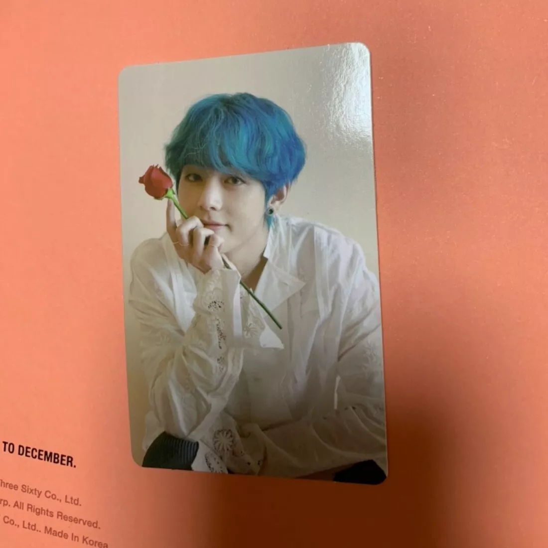 BTS Memories Of 2019 DVD V Taehyung Photo card Only Kpop