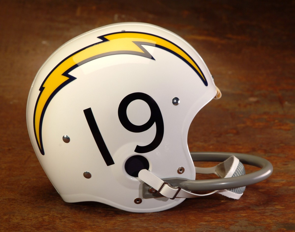 San Diego Chargers style NFL Vintage Football Helmet - LANCE
