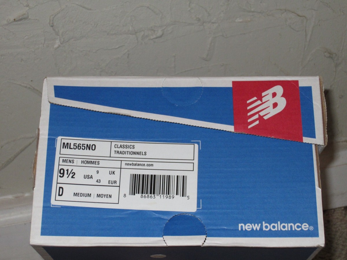 New Balance ML565NO 565 Navy Blue / Yellow / White Men's Size 9.5