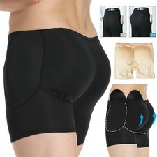 Men FAKE ASS Butt Lift Hip Enhancer Booty Padded Underwear Shaper Boxer Briefs
