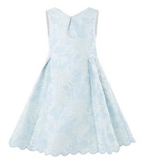 Image of Monsoon Children Eletta Jacquard Blue Party Bridal Dres Age 5 Height 110cm Bnwt