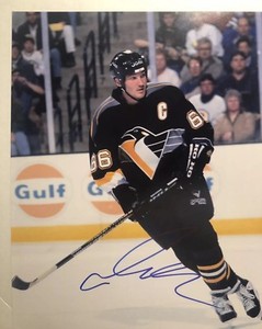 mario lemieux signed jersey