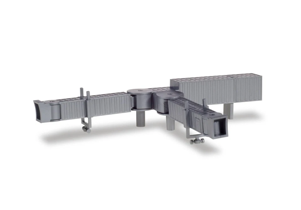 ¡Nuevo! Herpa 521031 Puente de embarque de pasajeros (Jetway), juego de 2 - modelo 1:500 Foto 3 de 4