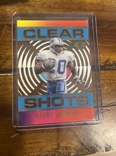 2021 Illusions Football Barry Sanders HOF Clear Shots 222/299 Detroit Lions