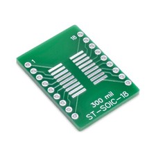 SOIC-18 / SOP18 SMD to DIP Adapter, PCB Breadboard Adapter ST-SOIC-18, 5 Pieces