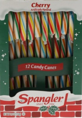 2x SPANGLER Cherry' Candy Canes Zuckerstangen a 12 Stück a 150 gr USA