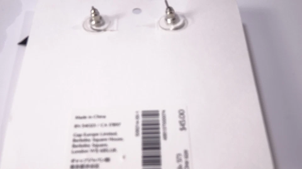 Banana Republic Women's Midnight Bead Feather Crystal Tassel Earrings NWT 39.5 - Image 4 of 4