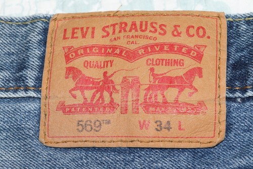 Men's Levi's 569 Light-Medium Rinse Loose Fit Jean Shorts size 34 x 11.5" - Picture 6 of 10