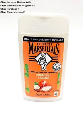 Argan ÖL und Shea Butter BIO Duschgel Le Petit Marseillais 250ml aus Frankreich - Bild 1 von 3