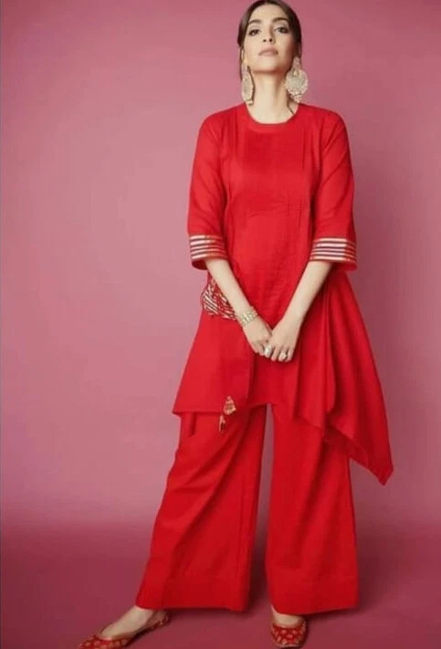 Red Art Silk Salwar Suits: Buy Latest Designs Online | Utsav Fashion