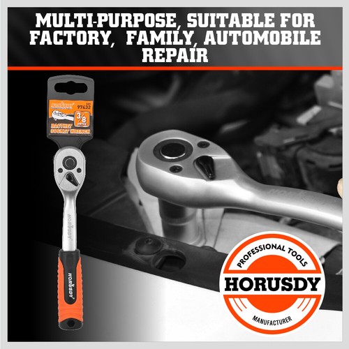 1/4" 3/8" 1/2" Drive Ratchet Socket Wrench Handle 72 Tooth Quick-Release Spanner - Picture 24 of 40