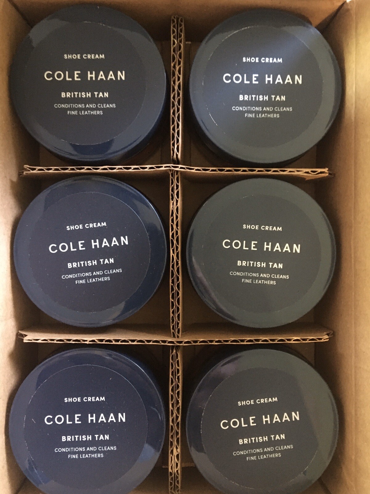 cole haan british tan shoe cream