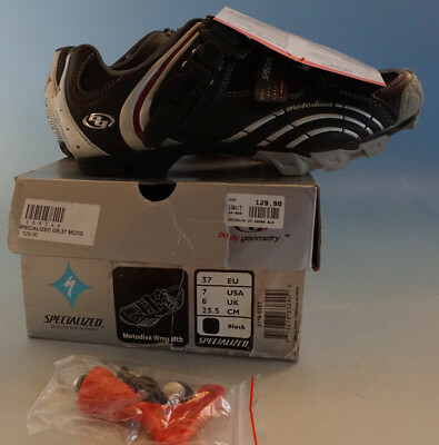 Specialized Radschuhe Moto Gr. 37 Fahrradschuhe schwarz rot silber (A020-005)