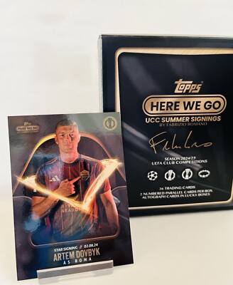 Topps Here we go Artem Dovbyk AS Roma Star Signing Summer Signings 2024