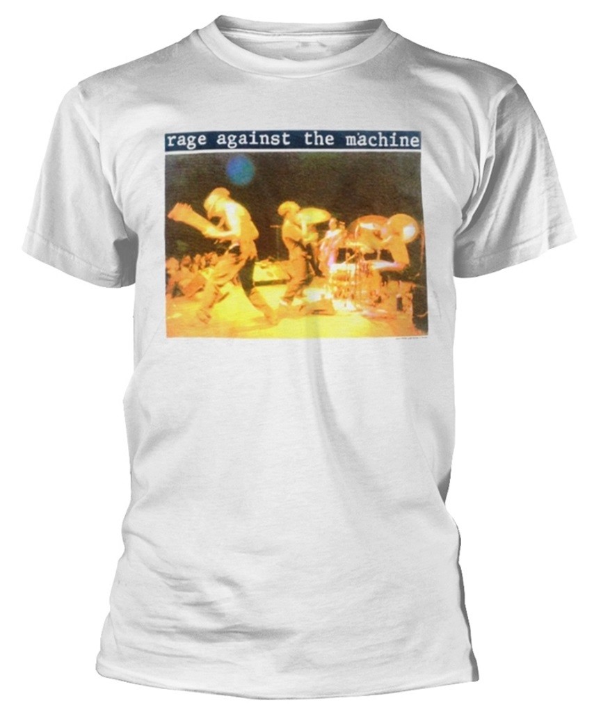 Rage Against The Machine Anger Is A Gift White T-Shirt OFFICIAL | eBay