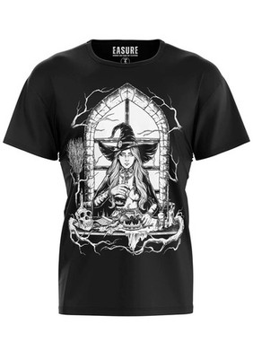 Easure T-Shirt - Witch Besen Zaubertrank Powerfrau Goth Gothic Alternative