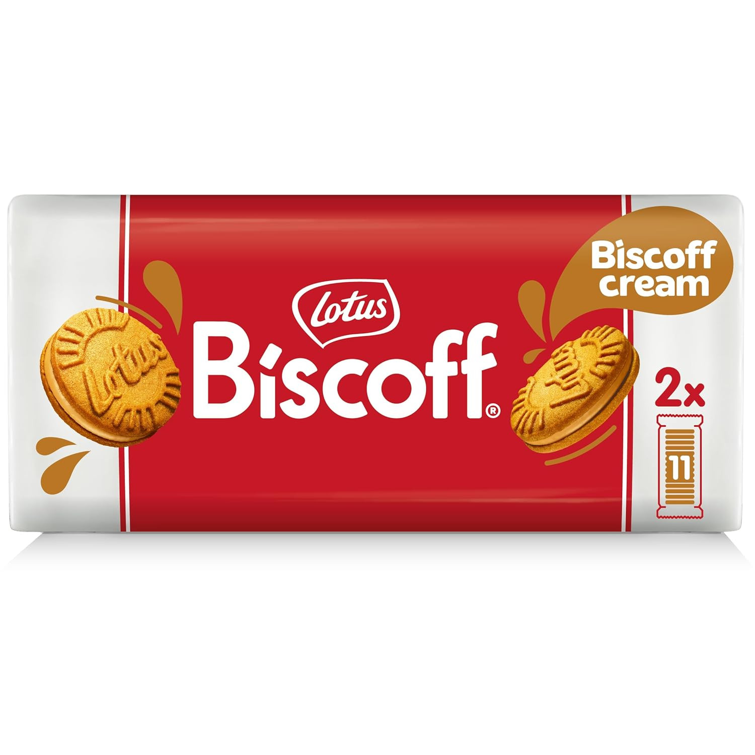 Galletas sándwich Lotus Biscoff, crema Biscoff, 22 galletas por paquete, 7,76 onzas